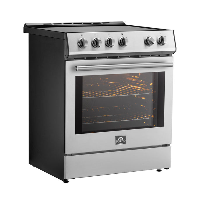 Forno Leonardo Espresso 30\" Slide-In Induction Range, Stainless Steel -FFSIN0982-30