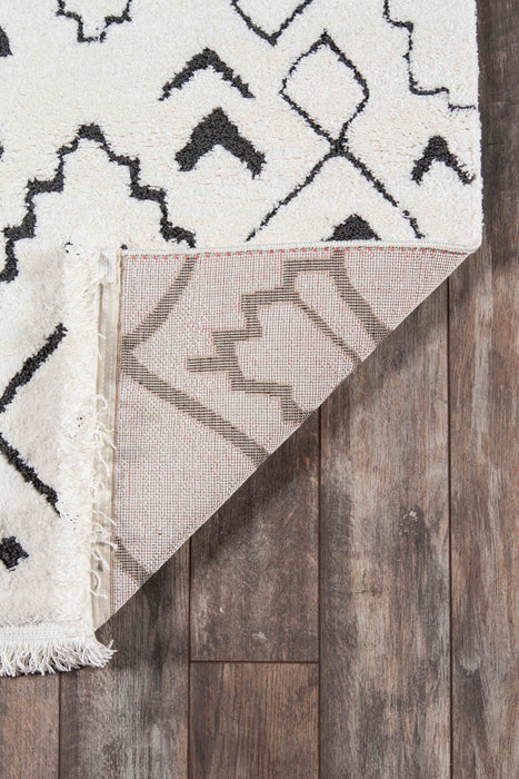 Aurelia Contemporary 5'3\" x 7'2\" Area Rug in Ivory Indoor Area Rug