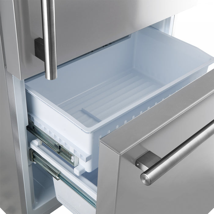 Forno Milano Espresso 31 Inch Bottom Freezer, Stainless Steel, 17.2 cu.ft. - FFFFD1785-31S