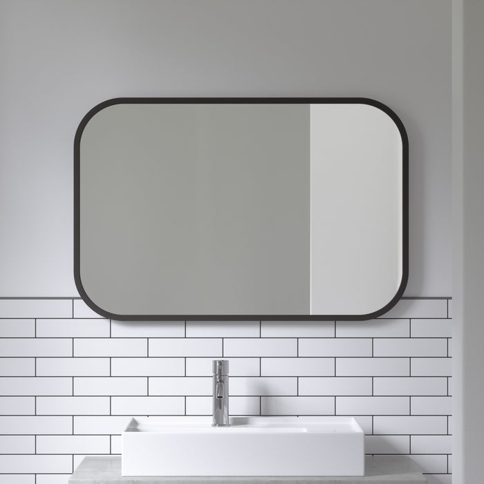 Umbra Hub Rectangular Mirror 24\" x 36\" - Black