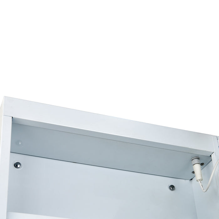 Julee LED Medicine Mirror Cabinet - Silver