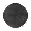 Voss Modern Round Dining Table with Ash Veneer Tabletop & Metal Base, Black | Table a manger ronde moderne Voss avec plateau en frene et base metallique, noir