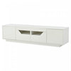 Lucas High-Gloss TV Stand with LED Lighting Storage,White | Lucas meuble TV brillant – meuble avec eclairage LED et rangement, blanc