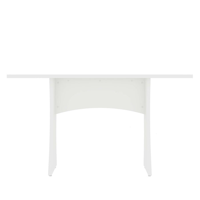Coney Mid-Century Modern 53\" Dining Table in White
