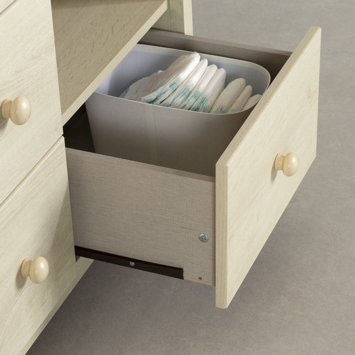 Little Smileys Changing Table - Bleached Oak