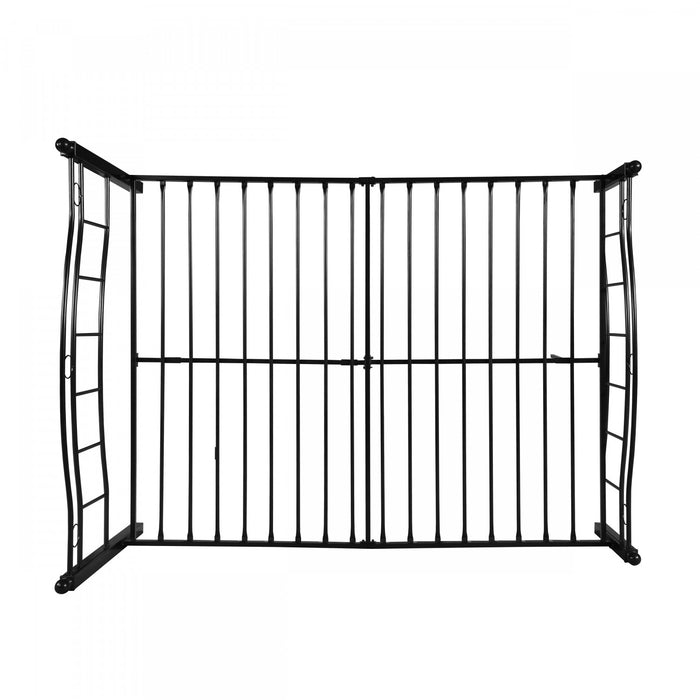 Jackson Metal Bed Frame With Underbed Storage,black King Bed