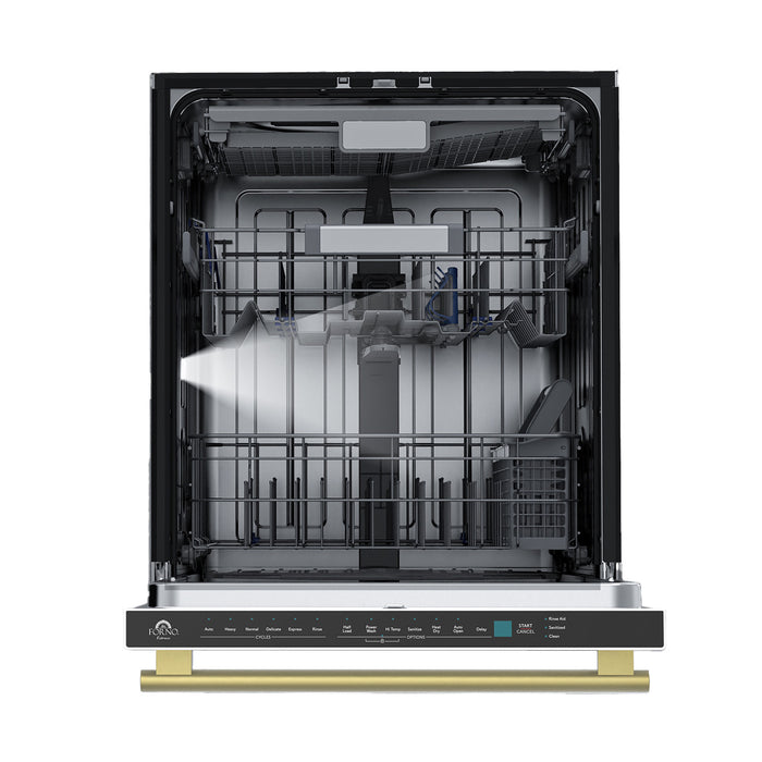 Forno Stella 24 in. Built-in Tall Tub Fingerprint-Resistant White Dishwasher 44 dBA - FDWBI8010-24WHT