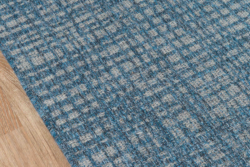 Nayah Contemporary 6'7\" x 9'6\" Area Rug in Blue Indoor Area Rug