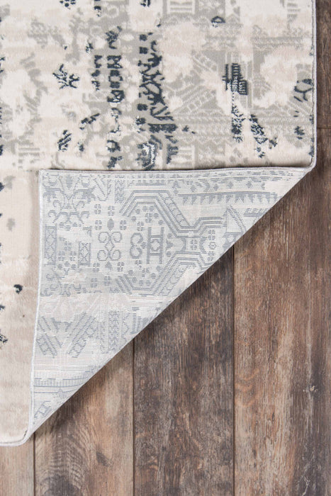 Claudia Traditional 8'11\" x 12'6\" Area Rug in Grey Indoor Area Rug