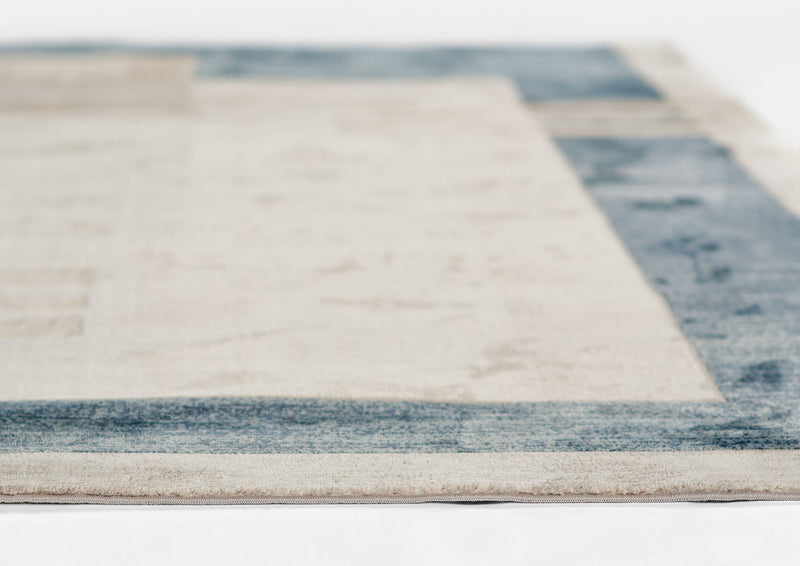 Sorelle Contemporary 8'11\" x 12'6\" Area Rug in Blue Indoor Area Rug