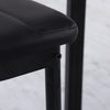 HOMCOM Dining Chairs, Set of 4, PU Leather Upholstered Accent Chairs, Back