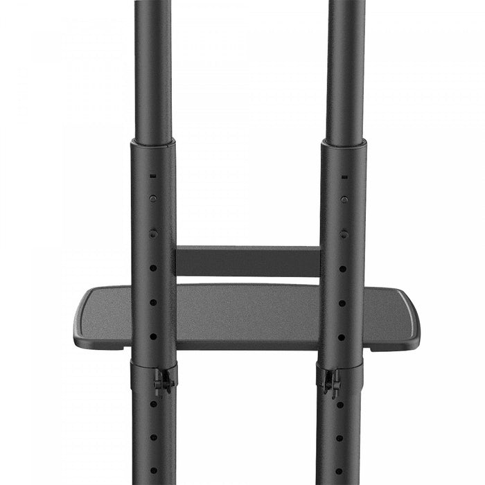 Kanto MTM86PL Height Adjustable Rolling TV Stand for 55\" - 86\" TVs and Interactive Displays, Black Tv Mount