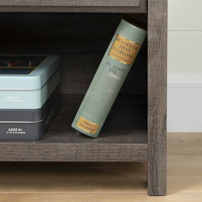 Ulysses 1-Drawer Nightstand - End Table with Storage Fall Oak - South Shore