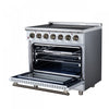 Forno Massimo 36 Inch Freestanding Electric Range, 5 radiant burners, 5.36 cu.ft., White - FFSEL6020-36WHT | Cuisiniere electrique Massimo de 36 po, 5 foyers radiants, 5,36 pi³, blanc – FFSEL6020-36WHT