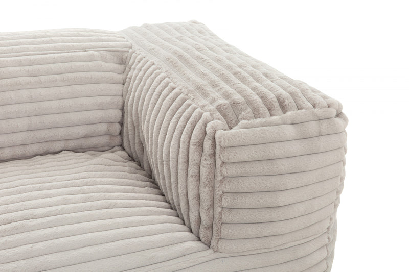 Sealy Redd Corduroy High Density Foam Bean Bag Sofa Chair - Taupe