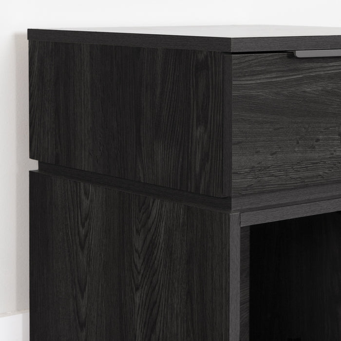 Hourra 1-Drawer Nightstand - Grey Oak