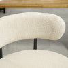 HOMCOM Dining Chairs Set of 2 Kitchen Chairs with Steel Legs, Beige