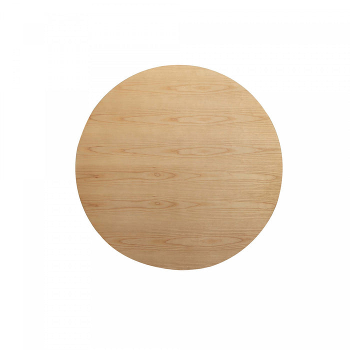 Hathaway Modern Industry Chic 47\" Round Dining Table in Natural