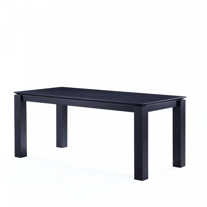 Rockaway Modern Industry Chic 71\" Dining Table in Black