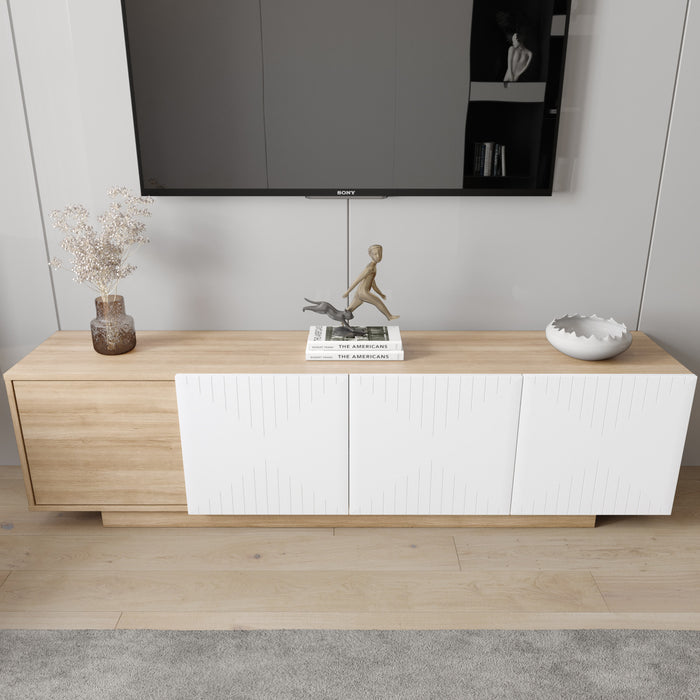 Nordika Riva 72\" TV Stand - Natural Maple