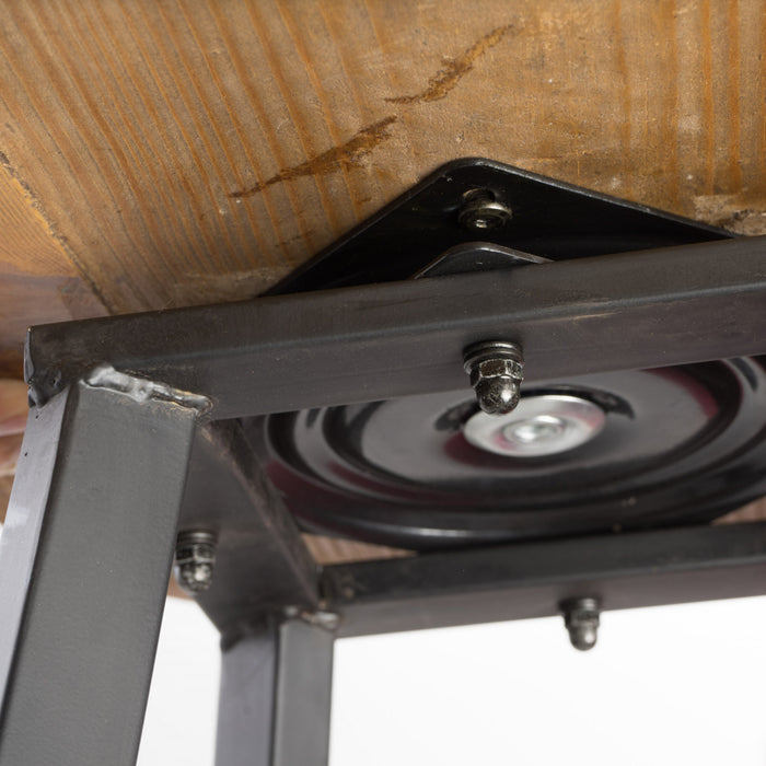 Larry Swivel Barstool Set Of 2 With 360° rotating Seat - Antique Natural