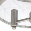 Salerno 3 Light Semi-flushmount Ceiling Light, Brushed Nickel, 13"D Lamp | Plafonnier semi-encastre Salerno a 3 lumieres, nickel brosse, 33 cm (13 po) de diametre