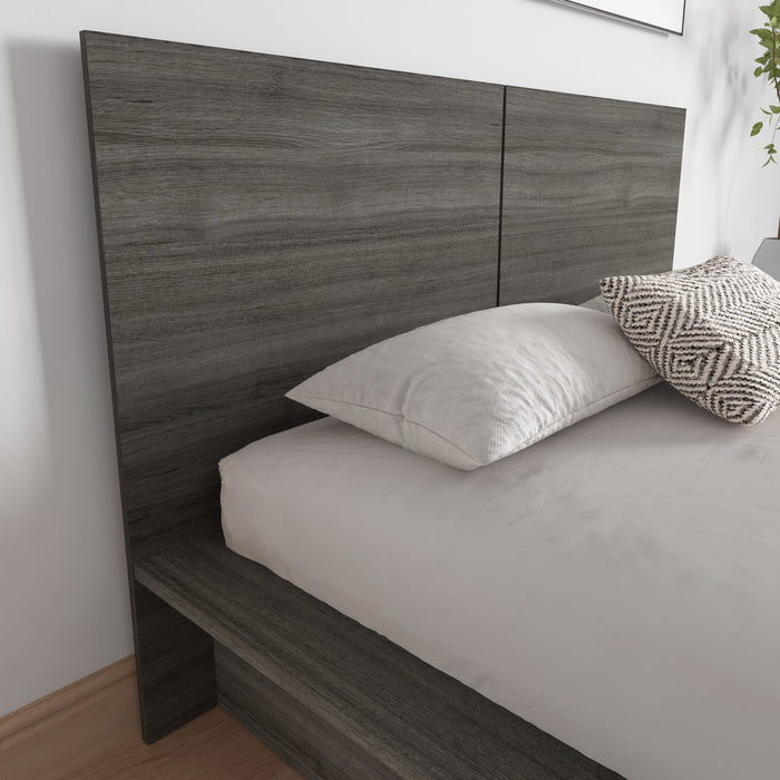 Nordika James Queen Headboard - Grey Oak