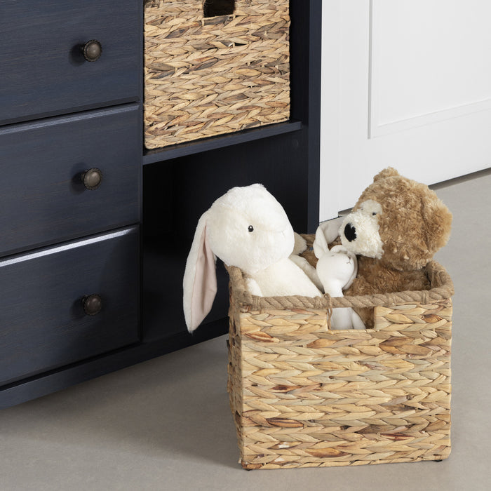 Cotton Candy 3-drawer Dresser With Storage Baskets - Blueberry