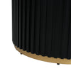 Cove 47.25" Round Pedestal Dining Table for 4-5 People, Black | Table a manger ronde a piedestal Cove 47,25 pouces pour 4 a 5 personnes, noir