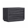 Navis Contemporary 32" Nightstand in Charcoal Gray (2-Drawer) | Table de nuit contemporaine Navis 81 cm en gris charbon (2 tiroirs)