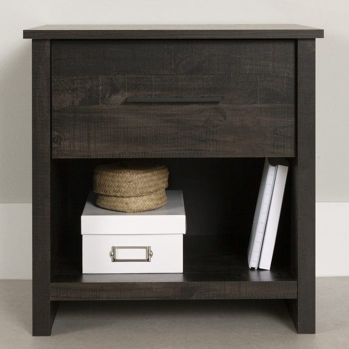 Fernley 1-Drawer Nightstand - Rubbed Black