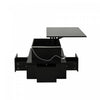 Daniel Lift-Top Coffee Table with LED Lighting and 4 Drawers,Black | Daniel table basse relevable – table basse avec eclairage LED et 4 tiroirs, noir