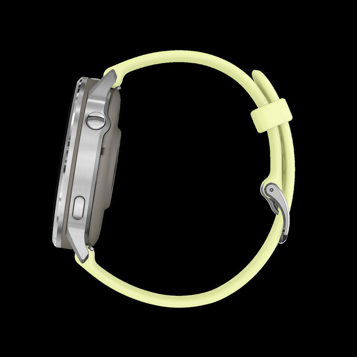 Garmin Venu 4 45mm Silver Citron Vibrant Smartwatch - Display Tracker, AMOLED Screen, Multi-Band GPS, Garmin Coach, Customization, Multi-Sport Splits