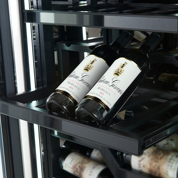 FORNO Abruzzo 48\" Dual Zones Wine Cellar, 102 Bottles, 24 cu. ft Stainless steel, - FWCDR6610-48S