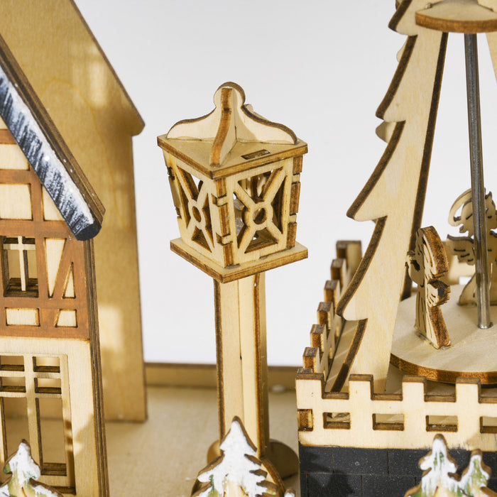Homcom Light Up Christmas Advent Calendar With 24 Countdown Drawers