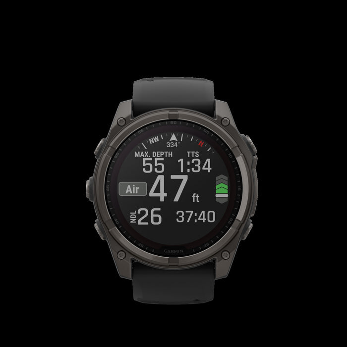 Garmin Fēnix 8 Solar Sapphire Smartwatch 51mm - Gps, Compass, Gyroscope And Barometric Altimeter 