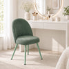 HOMCOM Dining Chairs Set of 2 with Velvet Fabric Upholstery, Dark Green