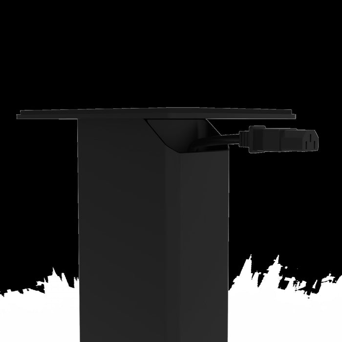 Kanto SX22 22\" Fillable Speaker Stands with Isolation Feet and Fillable Channel - Pair, Black