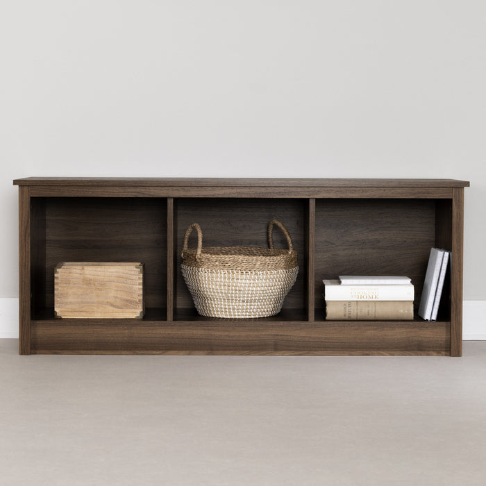 Toza Mudroom Storage Bench - Natural Walnut