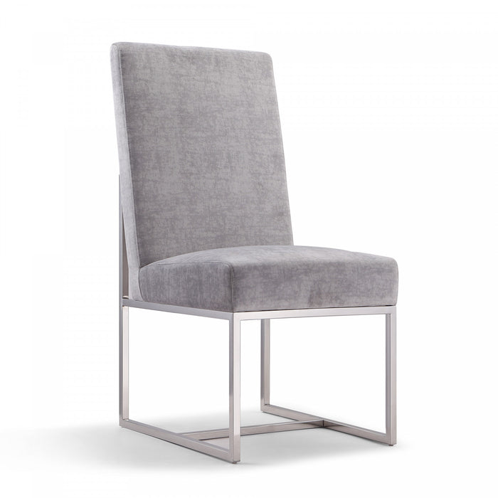 Element Modern 6-Piece Dining Chair Set in Gray
