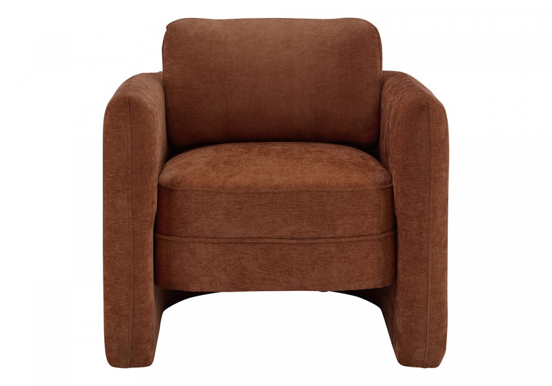 Monarch Specialties - Accent Chair, 32\"H, Upholstered, Living Room, Bedroom, Terracotta Fabric, Contemporary