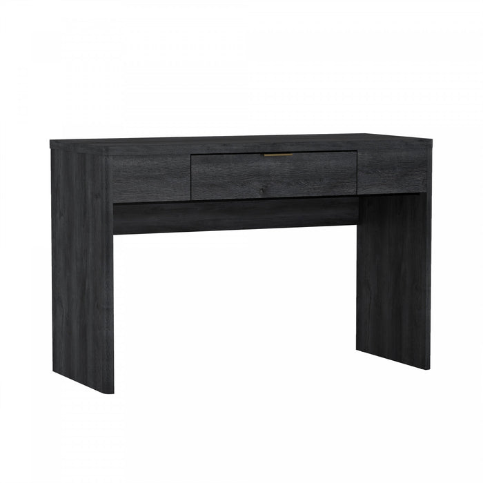 Evelyn Modern 47\" Writing Desk in Charcoal Gray (1-Drawer)