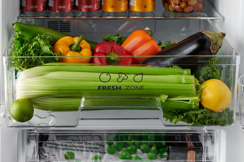 iio 11 Cu. Ft. Bottom-Freezer Retro Refrigerator - ALBR1372W-L
