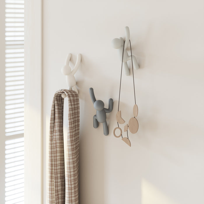 Umbra Buddy Wall Hooks - White and Grey