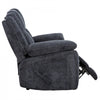 Renner 59 in. Upholstered Manual Reclining Loveseat with Lever - Dark Grey | Causeuse inclinable manuelle Renner de 59 po rembourree avec levier - Gris fonce