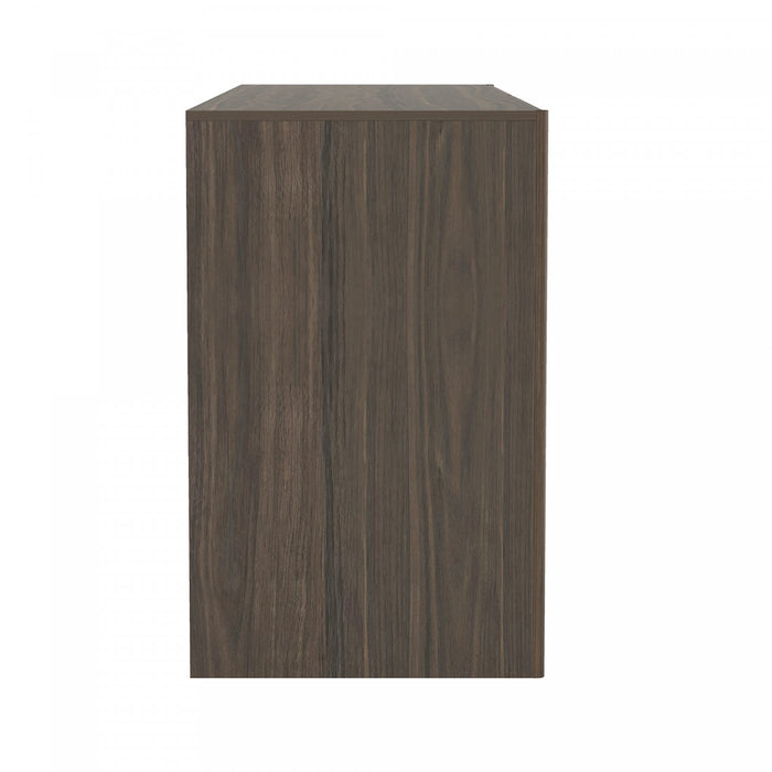 Linda Modern 72\" Dresser in Walnut Brown (6-Drawer)