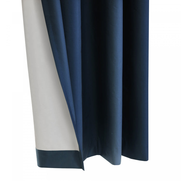 Thermaplus Alpine Navy Blackout Grommet Curtain Panel - 52 x 63