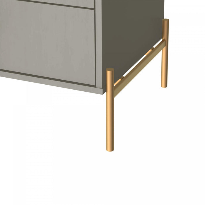 Jasper Modern 25\" Nightstand in Sage Gray (2-Drawer) - Set of 2