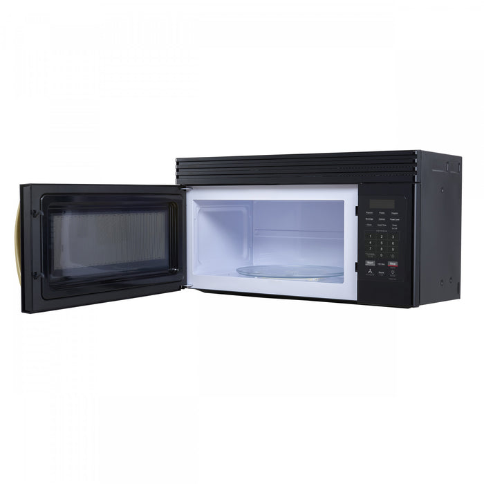 Forno Scalo 30-Inch Over the Range Microwave, Black, 1.6 cu.ft - FOTR3007-30BLK