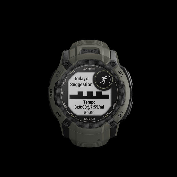 Garmin Instinct® 2x Solar Gps Smartwatch - Health & Fitness Tracking With Multi-band Gnss - Moss